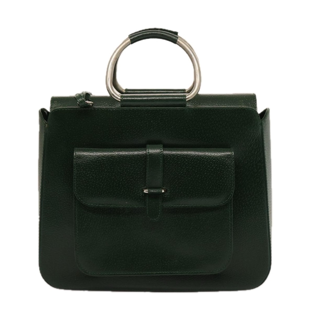 GUCCI Hand Bag Leather Green 000 2058 0307 Auth 75505 - Picture 13 of 16